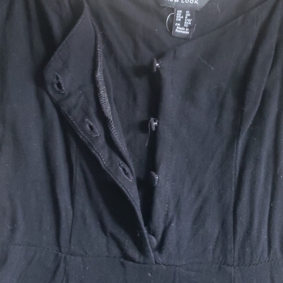 BLACK MILKMAID PUFF SLEEVE SQUARE NECK DRESS - Picture 4 of 6